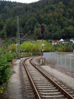 Ein Lichtsignal in Eberbach Bhf am 09.09.11