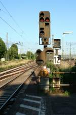 Das Signal R2 im Personenbahnhof Mainz-Bischofsheim.