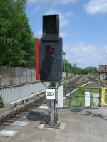 Ausfahrsignal 3054 fr die S-Bahn,am 12.Mai 2012,in Berlin Wannsee.