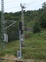 Durchfahrvorsignal in Lietzow fr die Zge aus Richtung Binz am 21.September 2011.