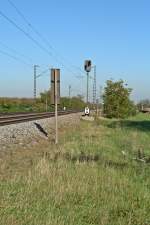 Hier das VSig des Sbk 260 auf der Rheintalbahn zwischen Basel und Karlsruhe.