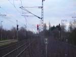 Die Signale der Sdausfahrt von Elmshorn 8.03.07