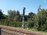 Das Einfahrsignal 1K,am 19.August 2016,von Basdorf.