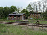 Alter Lokschuppen in der Nähe des Bf.