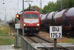 S T R E S S bei km 175,2 - 18.06.2020 - Regen und viel Verkehr in Anklam.