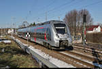 Nachschuss auf 9442 104 (Bombardier Talent 2) im Hp Zscherben auf Gleis 2.