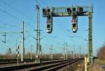 S-Bahn Signalbrücke bei Porz-Lind - 02.02.2014