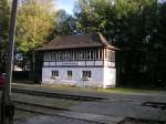 Das Stellwerk der Osnabrcker Dampflokfreunde im Zechenbahnhof Piesberg.