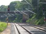 Das ehem. Weichenwrterstellwerk im Bahnhof Lindern, auch dieses Stellwerk ist seit Einfhrung des ESTW´s auer Dienst