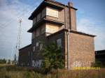 Das ehmalige Zentralstellwerk B3 in Gstrow am 19.08.2008.