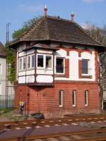 Das Stellwerk in Haldensleben an der Hagenstrae ist nur ein Steinwurf vom Bahnhof entfernt.