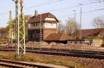 Stellwerk Seelze Rangierbahnhof, fotografiert am 9.April 2011.
 