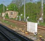 Frankfurt/Oder, 28.04.07 ; B2, mit Spannwerken, war in Fko das letzte Stw vor der Oderbrcke (Grenze)., inzwischen abgerissen.