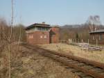 So zeigt sich das ehemalige B2 vom Bahnhof Rochlitz am 28.03.2013!