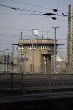 Schnappschuss eines Stellwerkes in Leipzig Hbf,nunmehr bei strahlendem Sonnenschein,16.11.2013, 12:44 Uhr