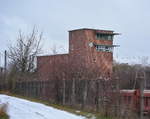 Blick auf das Stellwerk B3 in Blankenburg.