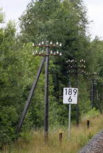 Telgrafenleitungen an der Strecke  Horka-Görlitz.