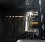 . Von der Oberfläche kommend -

 Blick von der U-Haltestelle EnBW City auf die Stadtbahn-Tunnelrampe. 

10.02.2011 (M)