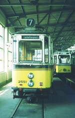 SSB Stuttgart_Straßenbahn-Betriebshöfe__Ostheim (Vh4)__ATw 2551 [ME 1952; ex 276; inzw.