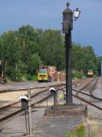 Wasserkran auf Bahnhof Bentheim Nord am 11-7-2012.