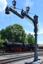 So ein Wasserkran ist natürlich Pflicht in einem Dampflokmuseum.
