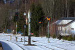 Winterliche Impressionen aus Johanngeorgenstadt, leider nur wenig Schnee.