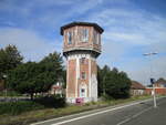Der Wasserturm am Bahnhof Niebüll am 21.September 2020.