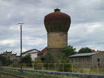 Direkt am Bahnhof Nordhausen steht dieser Wasserturm.Aufgenommen am 01.September 2022.