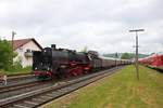 Historische Eisenbahn Frankfurt 01 118 mit einen Sonderzug aus Hanau am 27.04.19 in Glauburg Stockheim