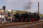 01 1075 und 65 018 der Stoom Stichting Nederland (SSN) im Eisenbahnmuseum Bochum-Dahlhausen am 16.04.2011