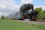 012 066-7 der UEF (Historischer Dampfschnellzug e.V.) mit einem Sonderzug von Münster nach Goslar am 14.05.2016 bei Othfresen.