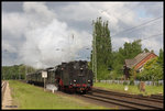 012066 erreicht aus Lengerich kommend mit dem Leerpark von Eisenbahntradition am 16.05.2016 um 09.10 Uhr den Bahnhof Hasbergen.