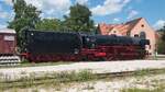 Schnellzug-Dampflokomotive DB 01 1104 am ehemaligen Betriebswerk Freilassing, am 4. Juli 2026.