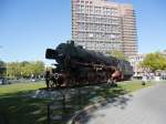 01 1063 als Dampftlokdenkmal vor Braunschweiger HBF am 23.10.2011.