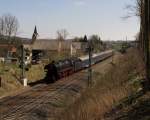 Die 01 1066 auf dem Weg von Dresden nach Stuttgart als Sdz.