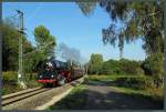 01 0509-8 mit einem Sonderzug bei Frohburg. (28.09.2013)