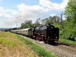 Historische Eisenbahn Frankfurt 01 118 mit einen Sonderzug auf der Spessartrampe am 25.05.17. Das Foto wurde von einen Gehweg aus fotografiert