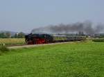 Die 01 066 mit einem Sonderzug nach Nördlingen am 25.08.2019 unterwegs bei Wassertrüdingen.