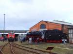 218 229 und 01 118 im BW Arnstadt am 27.01.2007