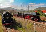 Eisenbahnromantik-Sonderfahrt beim Zwischenstopp in Neustadt/Weinstrae. (21.09.2011)