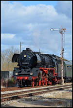 DAMPFWOLKEN rund um SAALFELD: Vom 27.03.2026 bis 06.04.2026 war Wedler & Franz Logistik wieder mit ihrer Dampflok 03 2155-4 in Thüringen unterwegs.