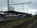 BR VT 741 der NordWestBahn wartet auf die Abfahrt ,  BR 03 1010-2 ist beim Wasser fassen ,  im Dortmunder Hbf.