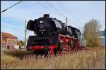 03 1010 mit  Tender voran  geht es nach Putbus.   Stralsund am 27.10.12 