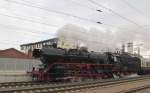 WFL 03 2155-4 mit dem DbZ 91421 (Weimar - Meiningen), am 13.04.2013 bei der Ausfahrt in Erfurt Hbf.