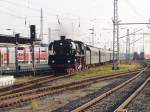 Sonderzug von Berlin-Schneweide nach Rostock Hbf.bei der Einfahrt im Rostocker Hbf.Aufgenommen am 03.12.06