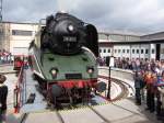 am letzten Wochenende 05+06-09-2009 war mal wieder Dampfloktag in Meiningen. zu Gast 18 201 mit einem Sonderzug aus Berlin.