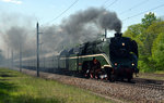 18 201 überführte am 08.05.16 einen Leerreisezug nach Wittenberg.