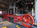 Die Dampflokomotive 18 612 ist hier ohne dazugehörigen Schlepptender zu sehen. (Deutsches Dampflokomotiv-Museum Neuenmarkt-Wirsberg, Juni 2019)