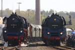 35 1097-1 und 01 0509-8 im Eisenbahnmuseum Bochum Dahlhausen, am 30.04.2017.