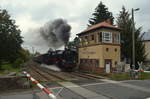 REVIVAL – Fahrt mit 35 1106-0 von (35 1097 der IG 58 3047) Dampfsonderzug der IG Schienenverkehr Ostfriesland e.V. hier in Miltitz-Roitzschen in Richtung Nossen unterwegs von Leipzig Riesa Döbeln Nossen Chemnitz Gera wieder nach Leipzig 10.10.2020